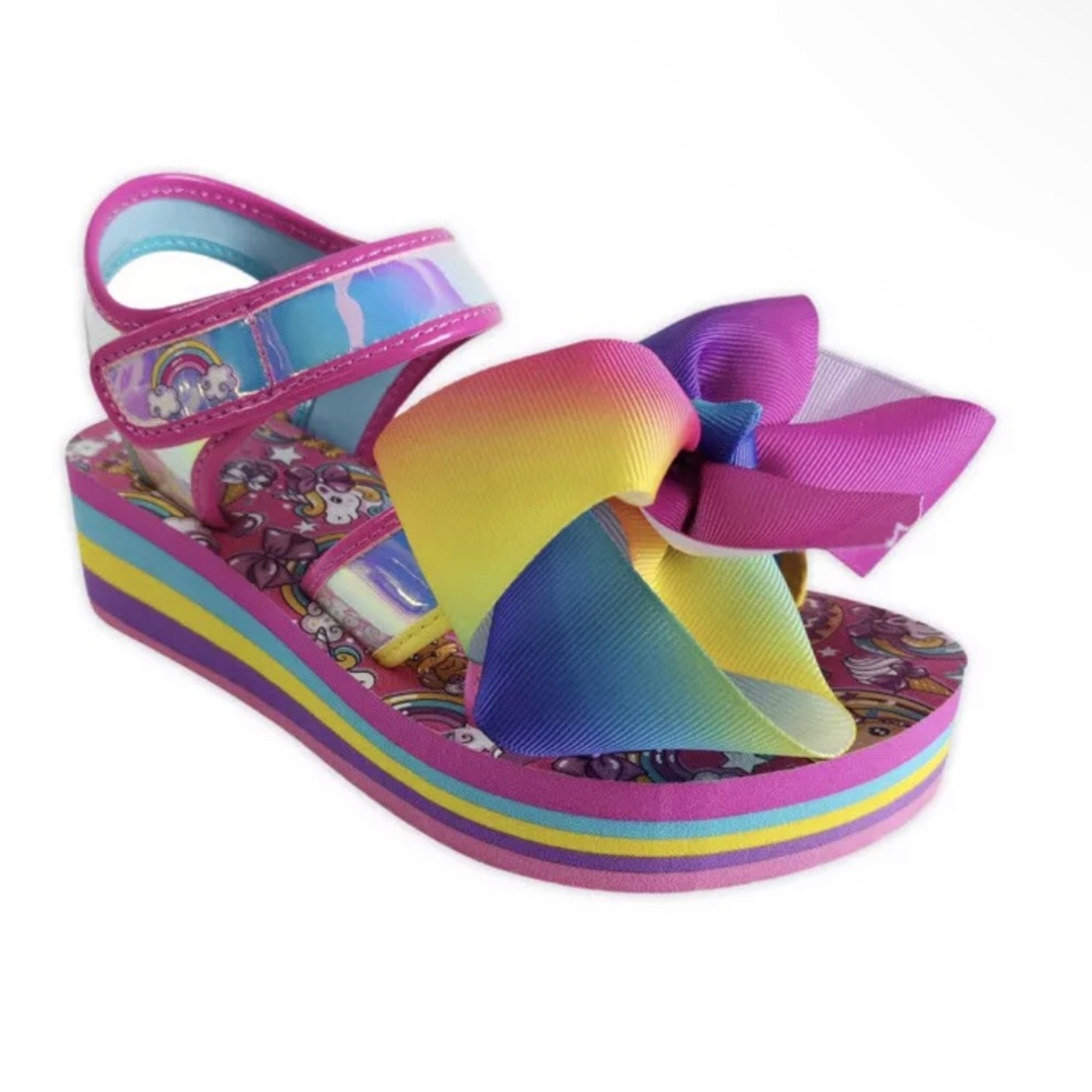 Jojo Siwa Youth Girls Wedge Sandals Size 5